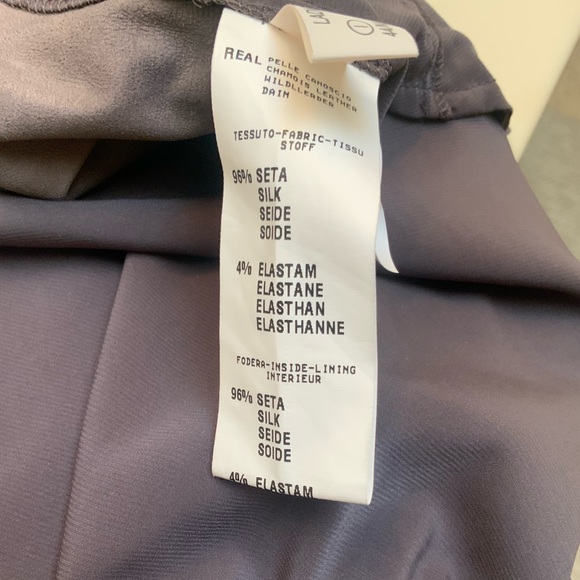 FABIANA FILIPPI Gray/Taupe Suede Sleeveless Dress - Picture 12 of 13